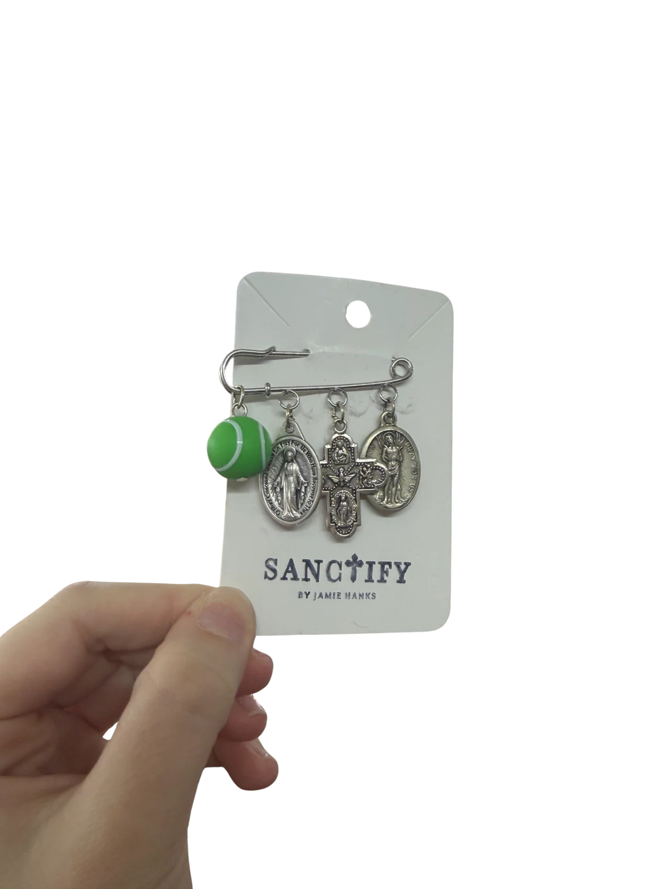 Tennis Bag Blessing Pin
