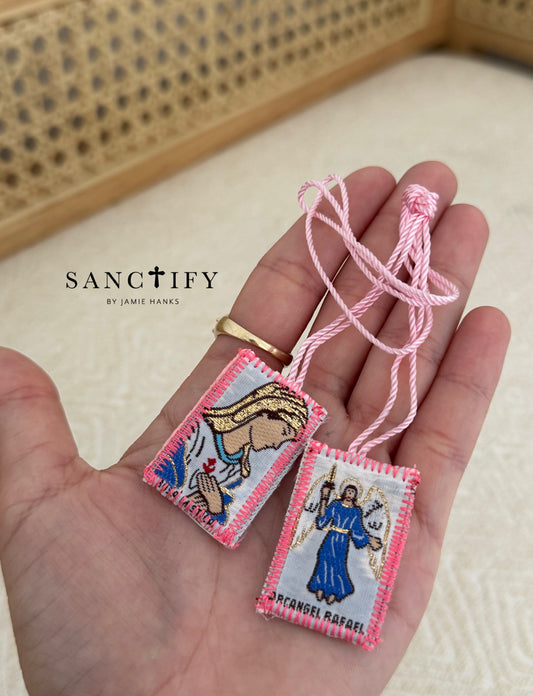 Archangel Raphael & Virgin Mary - Healing Scapular