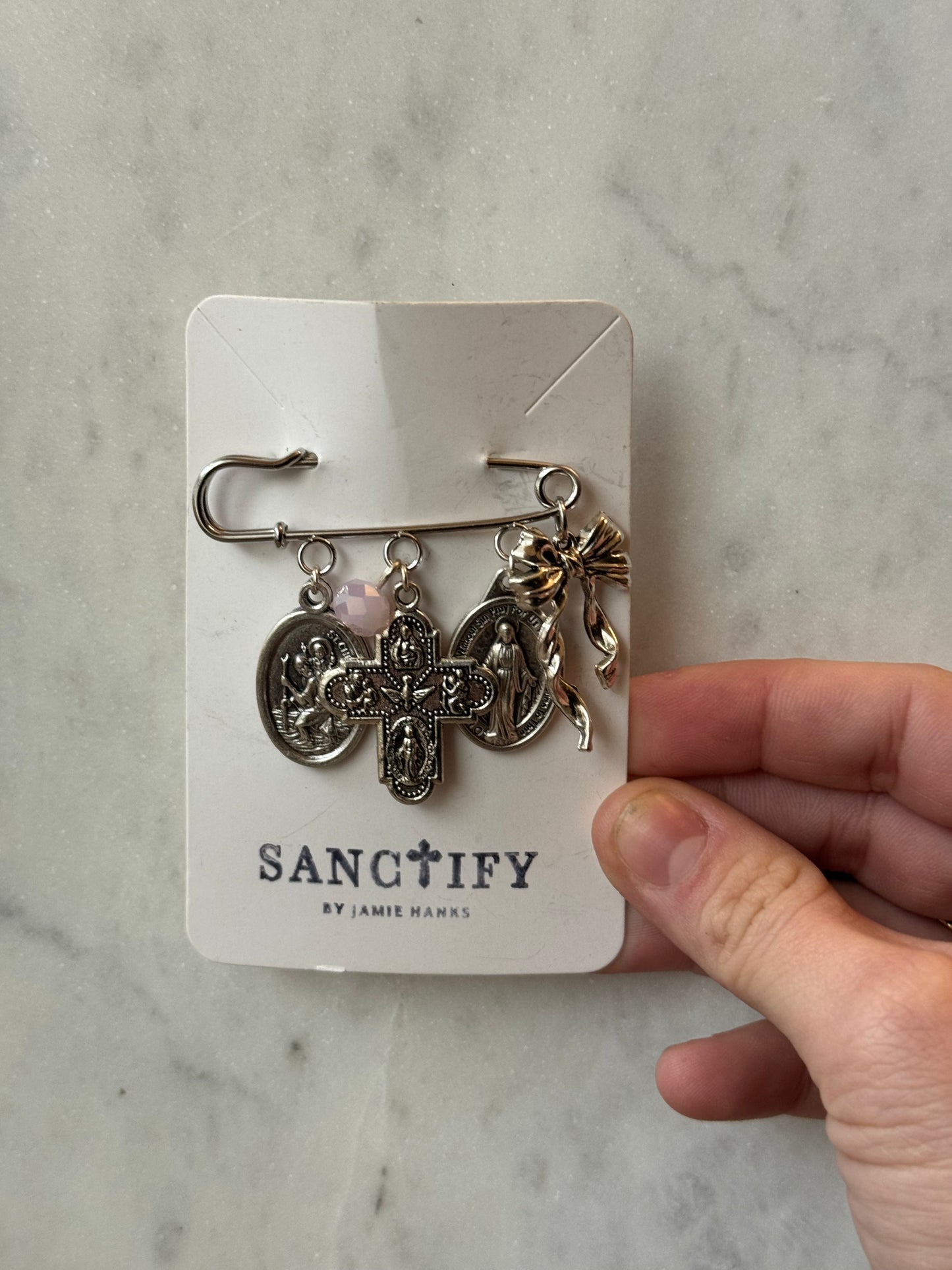 Little Girls Car Seat / Stroller Blessing Pin