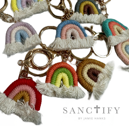 Rainbow Baby Key Chain