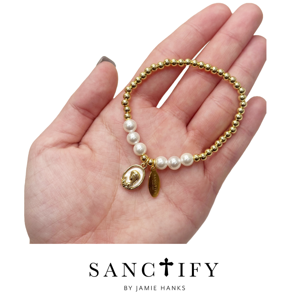 Praying Mother Stretch Bracelet