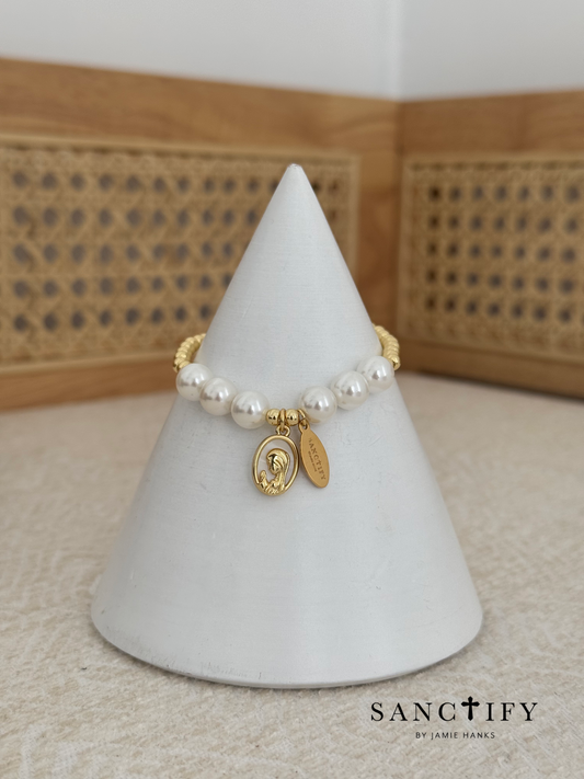 Praying Mother Stretch Bracelet