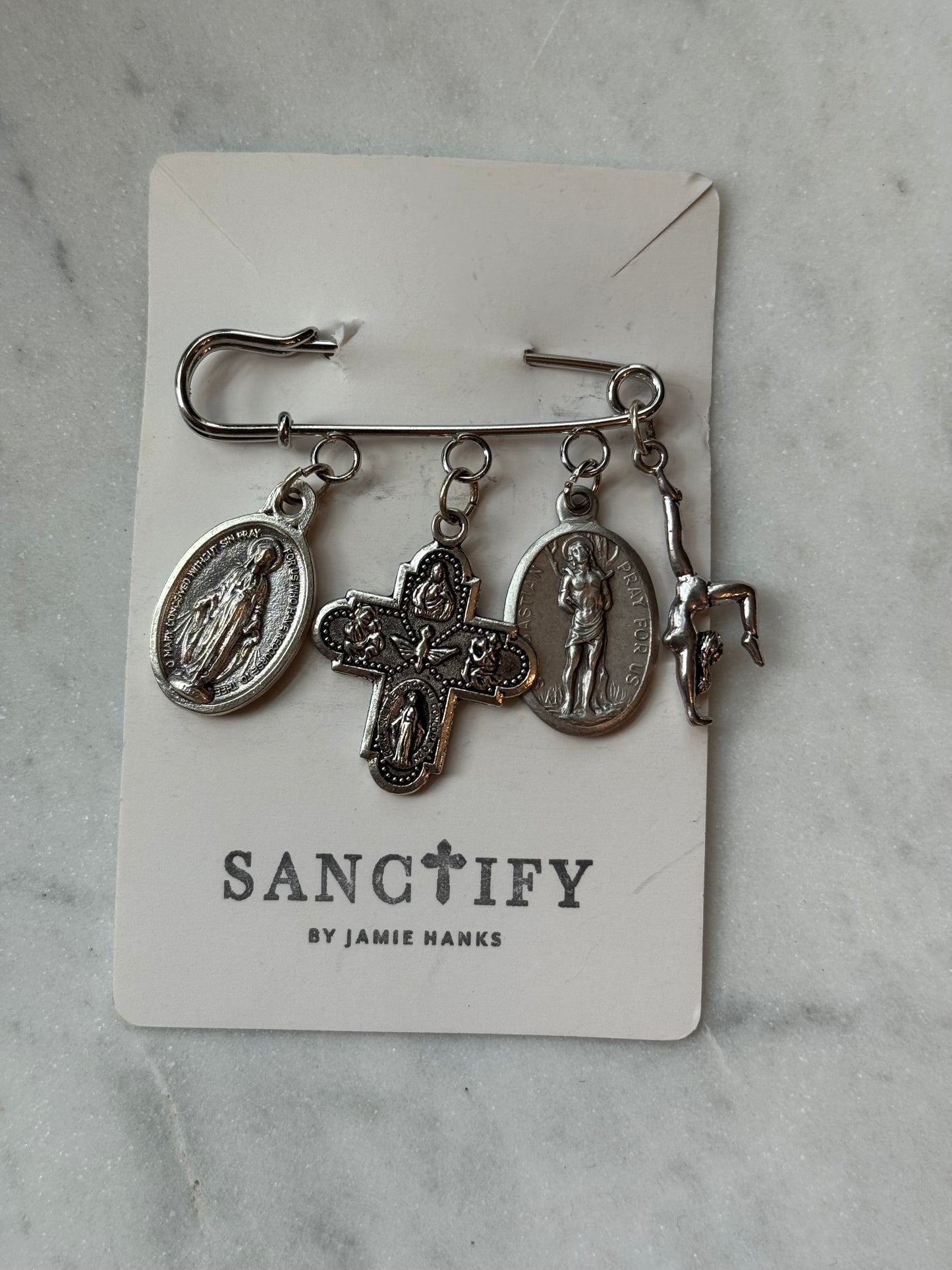 Gymnast Bag Blessing Pin