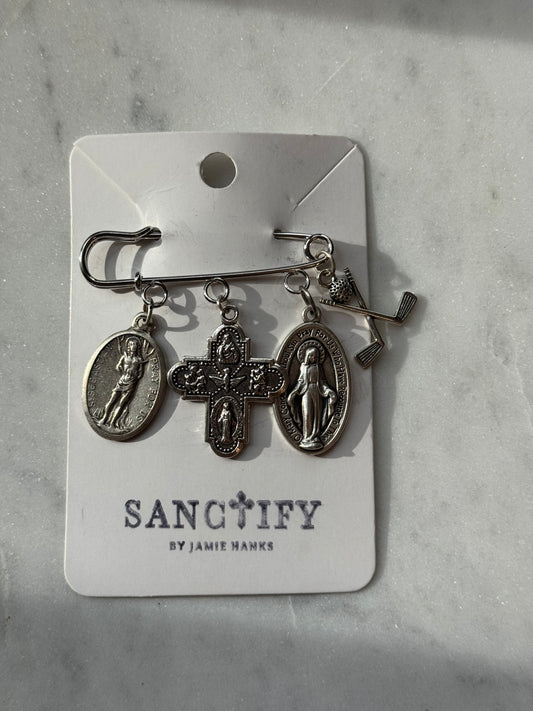 Golf Bag Blessing Pin