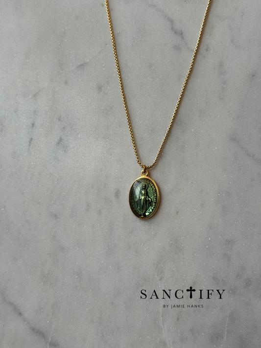 One of a kind - Blue Mary Necklace