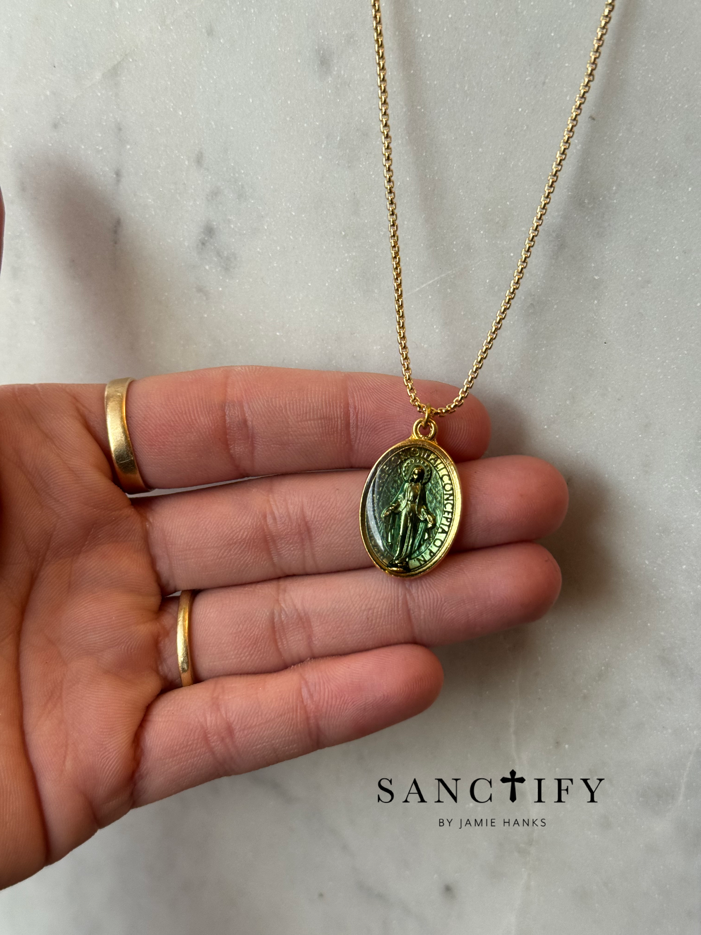 One of a kind - Blue Mary Necklace