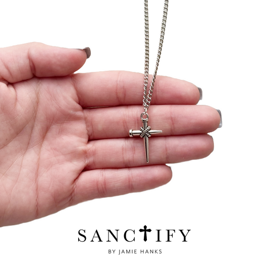 Nail cross boys chain 14.5"