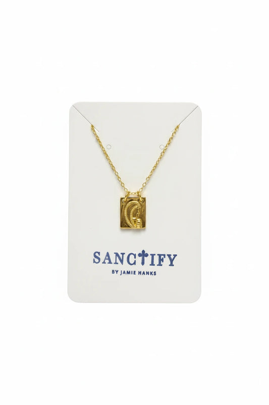 Small Gold Mother & Child Necklace